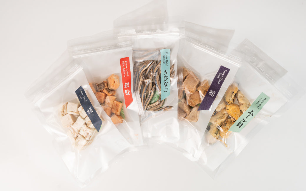 Freeze Dried Seafood 5 Flavour Trial Set